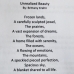 Unrealized Beauty
