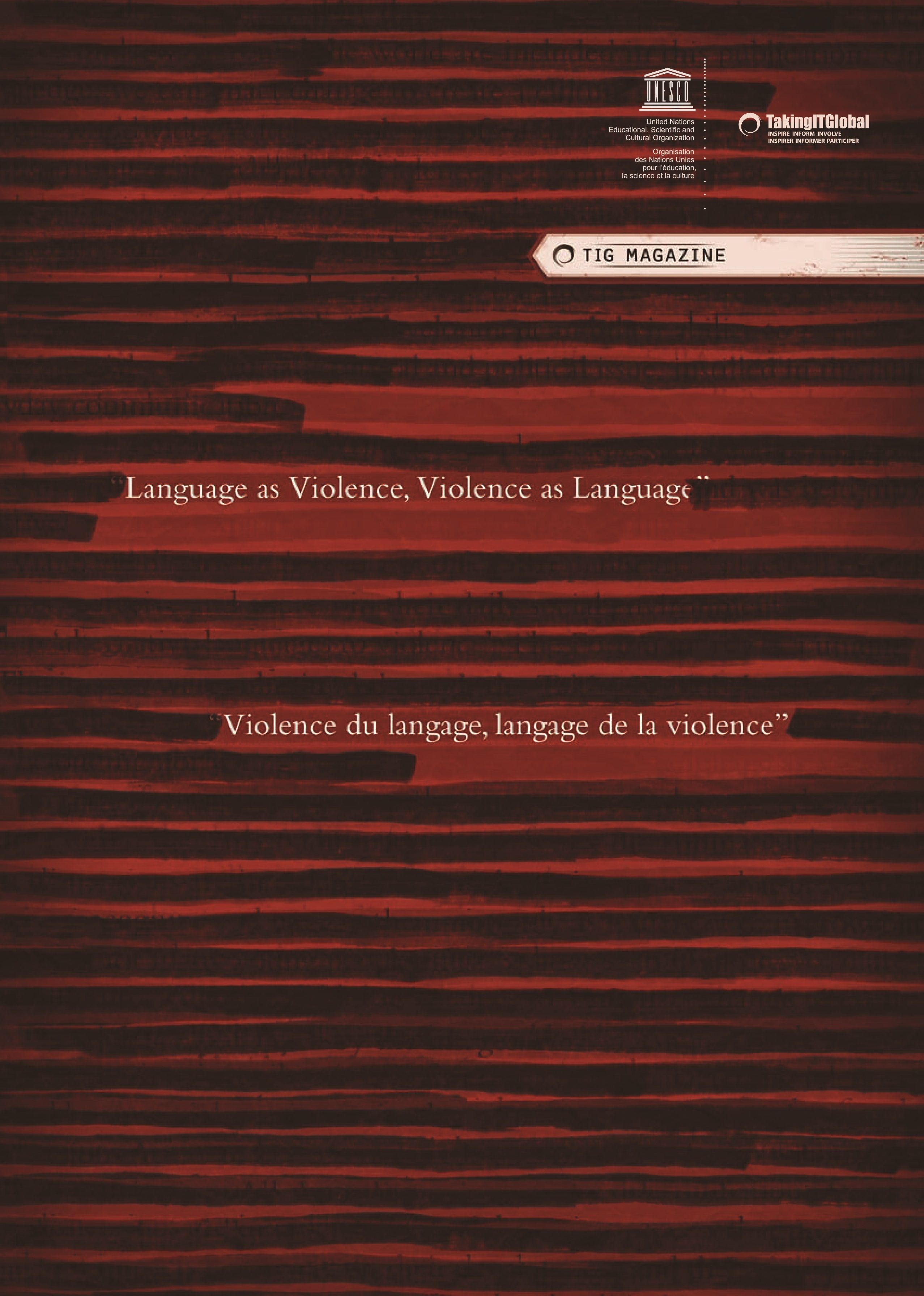 Issue 1: 'Language as Violence, Violence as Language'